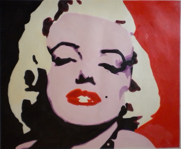 store falso d'autore marilyn face di Andy Warhol